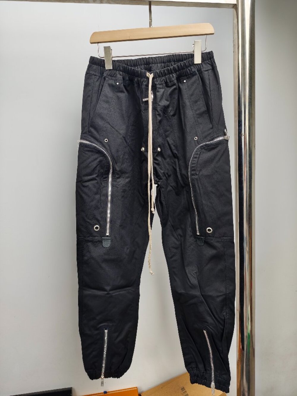 Black Rick Owens DRKSHDW Cargo Jogger Pants - Picture 2 of 11